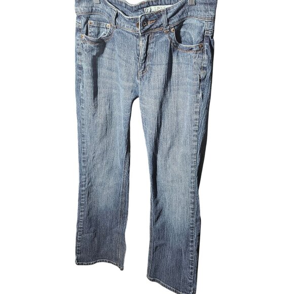 DKNY Jeans Womens Mid-Rise Bootcut Denim Jeans Size 10 Blue - Picture 1 of 5